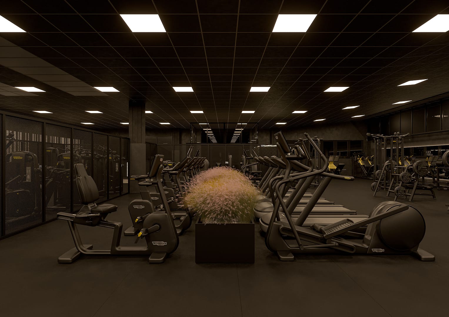 ideafitness, vista su gymfloor zona cardio