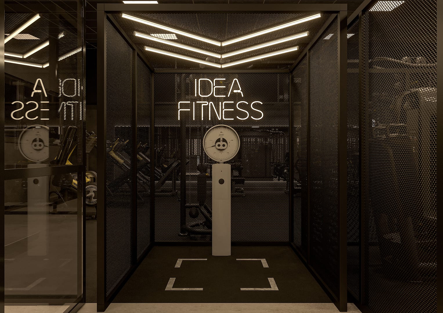 ideafitness, vista su selfie point bilancia